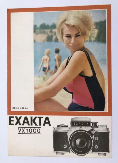 Exakta VX1000 24 X 36 MM Camera Brochure GDR 1968