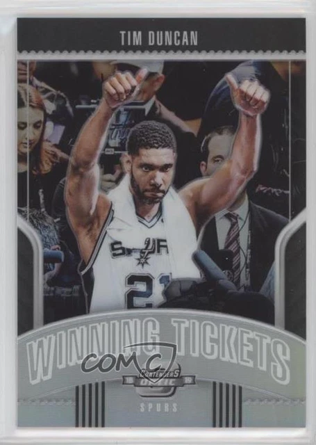 2018-19 Panini Contenders Optic Winning Tickets Prizms Tim Duncan #22 HOF