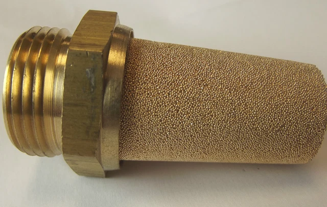 Pneumatic Air Breather Vent Silencer Muffler - 1/8" To 1" NPT Threaded Brass Fitting For Air Systems