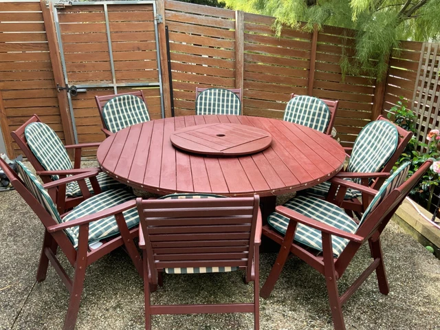 Used garden table and chairs deals