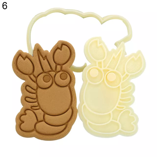 3D Cartoon Marine Animal Biscuit Mold Home Press Fondant Mould Cookie DIY Tool 4
