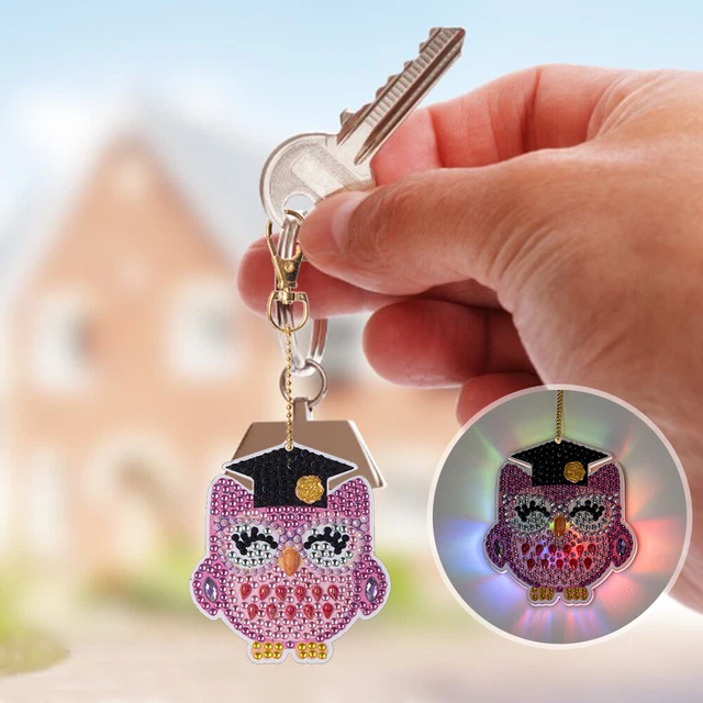 Cartoon Diamond Painting Keychain DIY Luminous Key Ring Pendant (DSK044) Fr 2