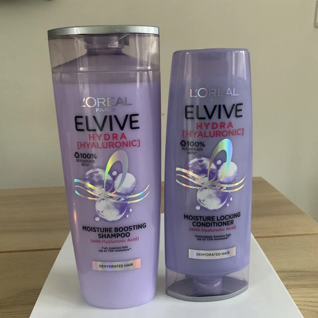 L'OREAL PARIS ELVIVE Hydra Hyaluronic Shampoo 400ml & Conditioner 300ml