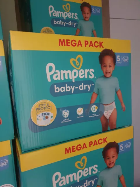 Mega Pack 82 Couches PAMPERS Baby-Dry Taille 5 (11 à 16 KG) Lot Changes Bébé