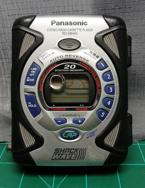 【美品DE可動品】Panasonic ShockWave　RQ-SW44 Panasonic Shock Wave RQ-SW44V Portable Cassette Player