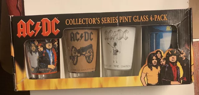 AC/DC Collector s Series Pint Glass 4-Pack / New in the box.