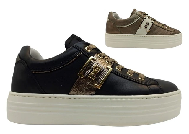 Chaussures Féminin Nero Giardini I205300D Baskets Platform Casual Grande en Cuir