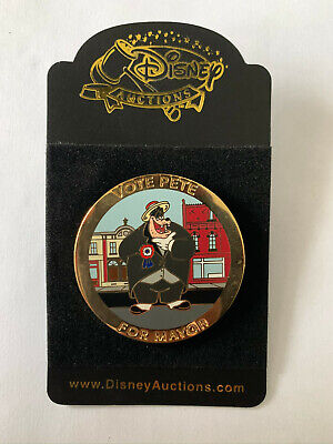 Disney Auctions Vote Pete for Mayor Gold Campaign Medallion Pin