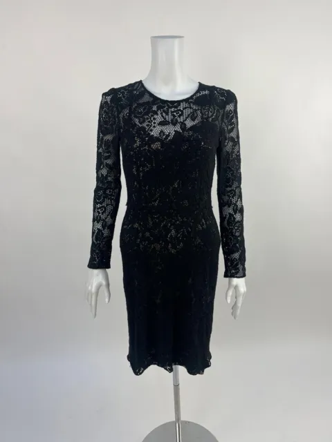 Dolce & Gabbana Sz 44 UK 12 Black Lace Dress