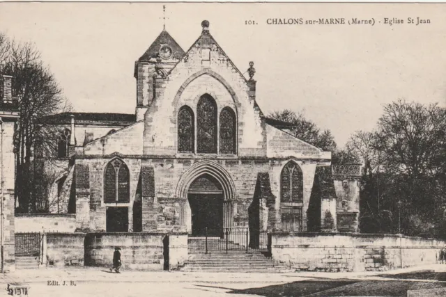 CPA 51 CHALONS Sur MARNE Eglise Saint Jean
