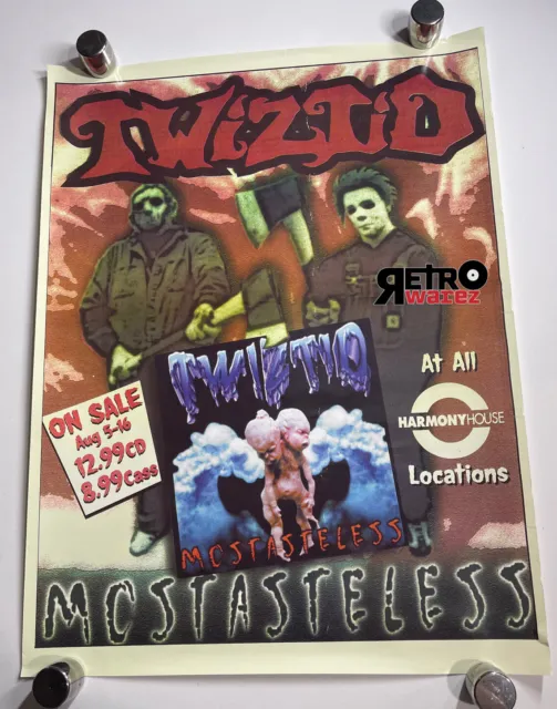 Twiztid - Mostasteless Fetus Poster 18x24” insane clown posse house of krazees