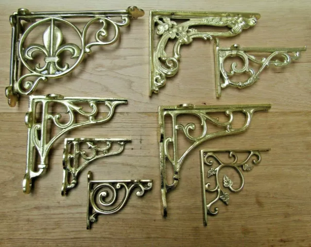 Cast Iron vintage rustic Shelf Bracket Support Book Sink Toilet Cistern Bracket