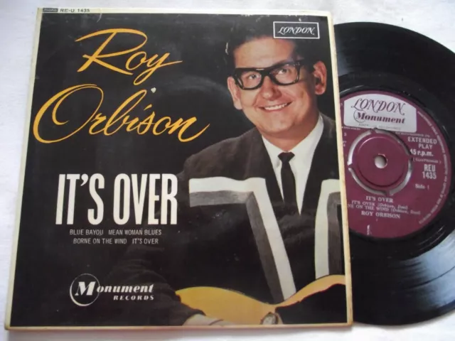 Roy Orbison ~ It's Over ** 1964 Uk London 7" Ep