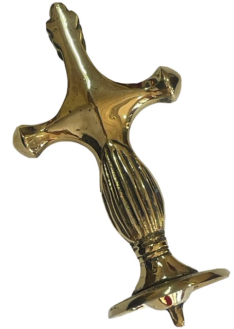 Golden Look  melon shaped modern Reproduction Brass metal  Rajput Sword Hilt