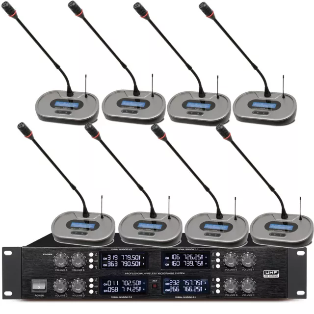 High-end Digital Wireless Microphone 8 Desktop Conference Meeting Room System