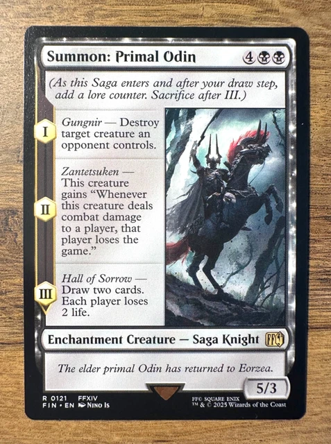 MAGIC MTG FINAL Fantasy Summon: Primal Odin #365 *NON-FOIL* Borderless Rare  7.99 - PicClick UK