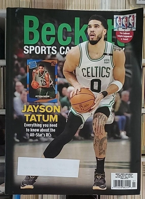 Beckett sports card monthly price guide july 2022 jayson tatum boston 