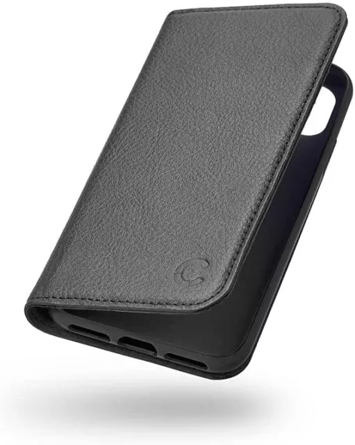 Cygnett Black Premium Leather Wallet Cover for Apple iPhone XR 6.1" 3 Card Slots