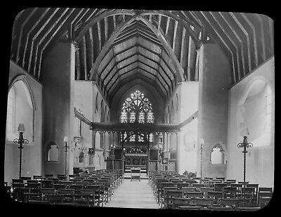 ST MARYS CHURCH CHARTHAM KENT ENGLAND C1890 PHOTOGRAPH Magic Lantern Slide
