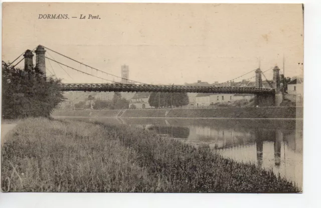 DORMANS - Marne - CPA 51 - le pont suspendu 1