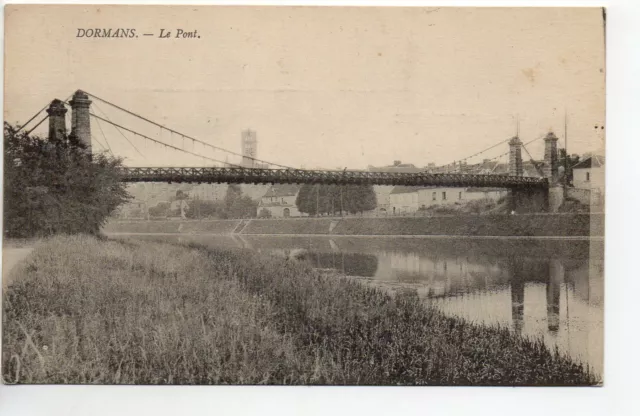DORMANS - Marne - CPA 51 - the suspension bridge 1