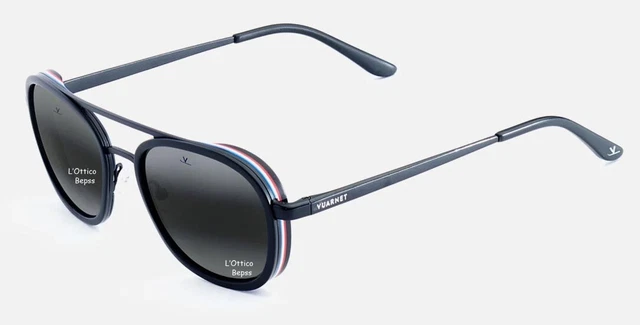 Occhiali Da Sole Vuarnet EDGE 2106 - Lenti Polarlynx PLZD Ambra E Blu - Made In France
