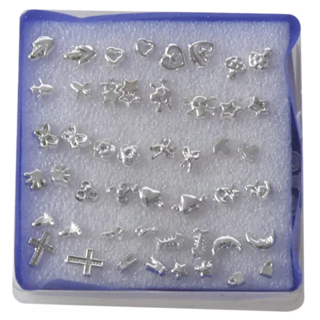 24Pairs/Set Wholesale Girl Mixed Shape Allergy Ear Stud Pin Lots Fashion (  G5N8