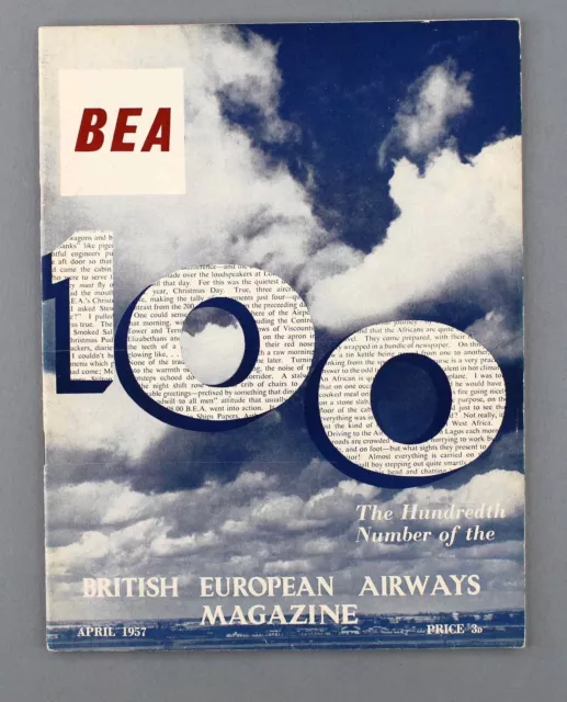 British European Airways Magazine April 1957 Bea Airline Royal Flight