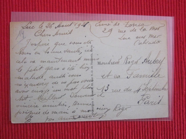 Cpa Written Stamp Luc Sur Mer La Plage Calvados 14 2