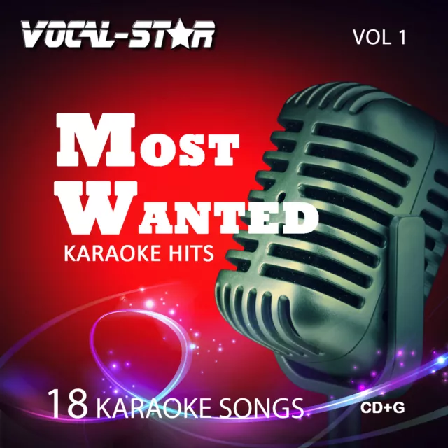Vocal-Star Most Wanted karaoke CDG Disc Set - 18 Songs ( Vol 1)