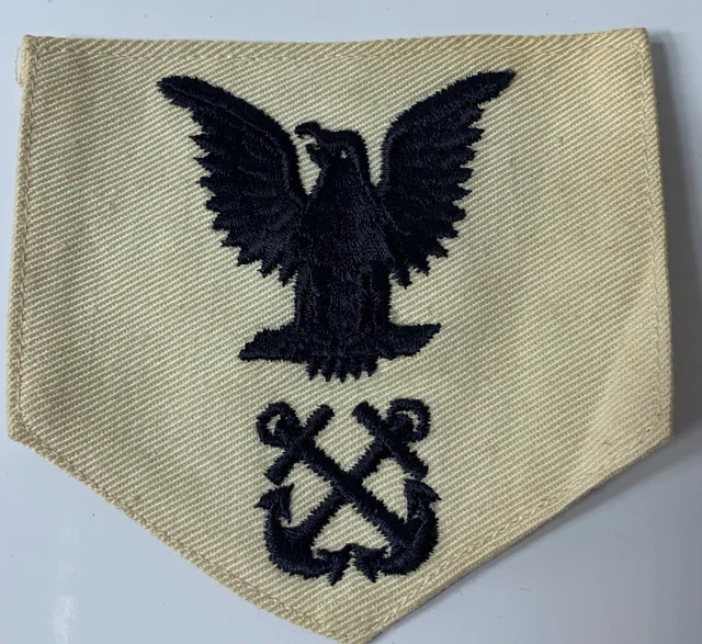 WWII USN US Navy Boatswain’s Mate Petty Officer UNFINISHED White Rate ...