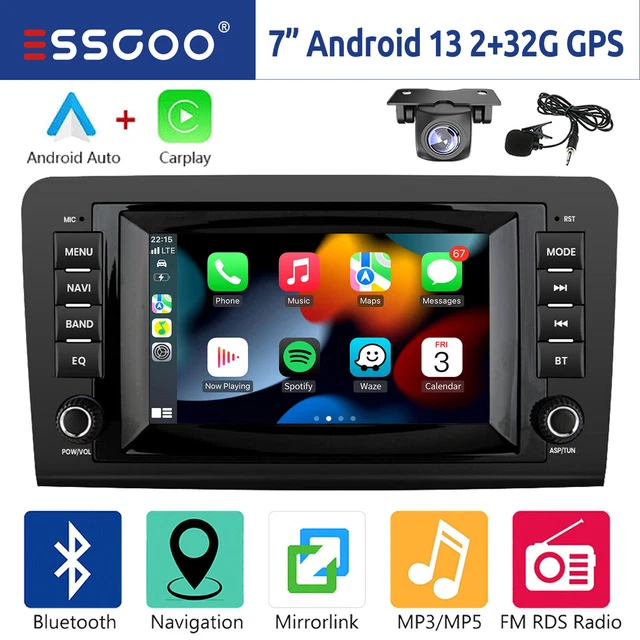 Per Mercedes ML/GL Classe W164 X164 Android 13 Autoradio Carplay GPS Navi BT KAM
