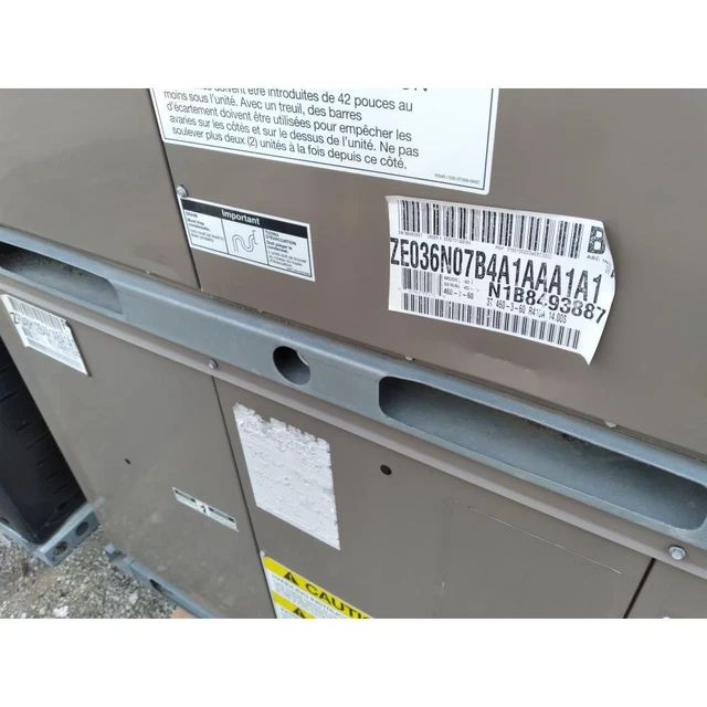York Ze036N07B4A1Aaa1A1 3 Ton 2 Stage Rooftop Gas/Electric Ac Unit, 14 Seer(9)
