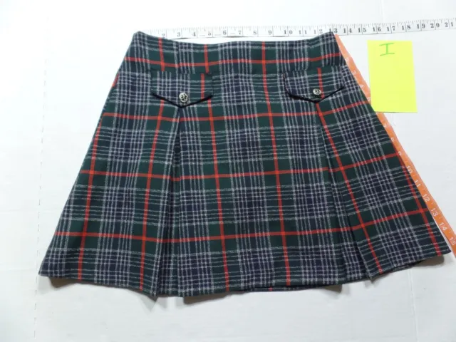 Exotic Dancer Pleated Pull Away Plaid Mini Skirt No Size See Measurments ~ Lot I