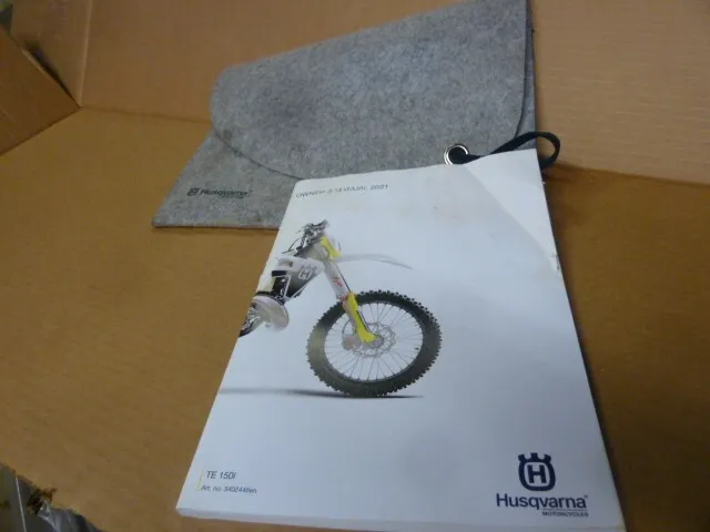 husqvarna owners manual 2021 te 150i with document bag informative tips