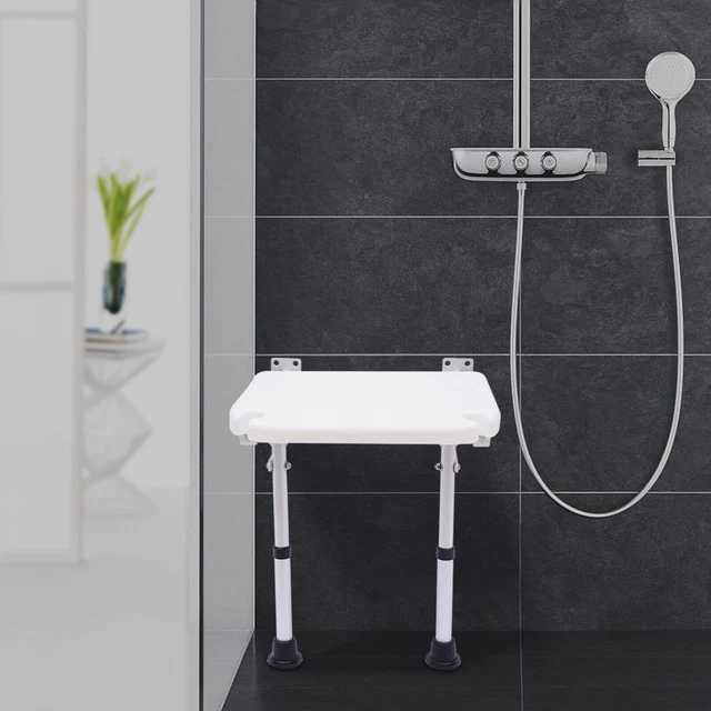 Pe Klappsitz Badestuhl Duschhocker Wandmontage Duschsitz Für Ältere Menschen Neu 3