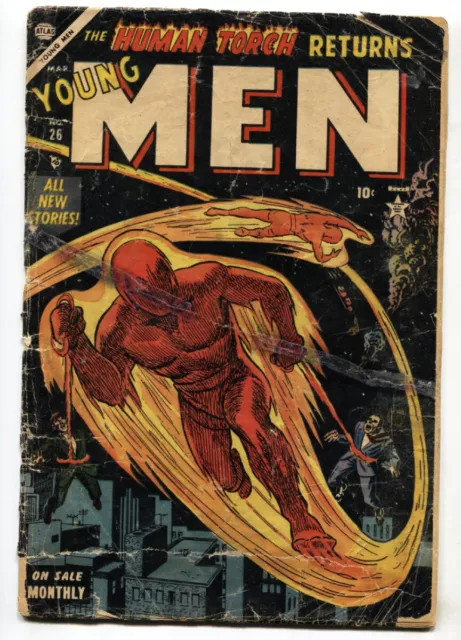 Young Men #26 1954-Atlas-Human Torch-Captain America-Sub-Mariner Rare