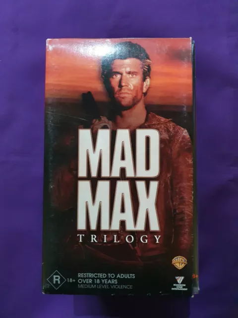 Mad Max Trilogy. VHS Tape, 1 - pre-owned VGC, 2 and 3 - new sealed.