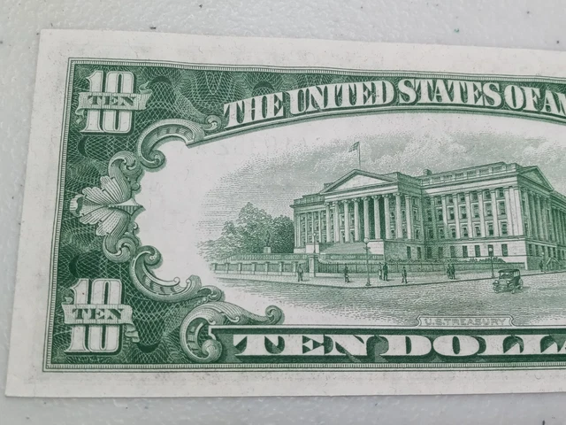 Better Grade 1934 C $10 Ten Dollar Silver Certificate Note Blue Seal, A83 5