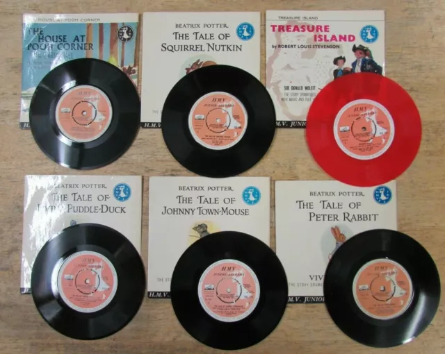 6  H.m.v. Junior Record Club Vinyl Records Children's Classics * £3.25 Uk Post