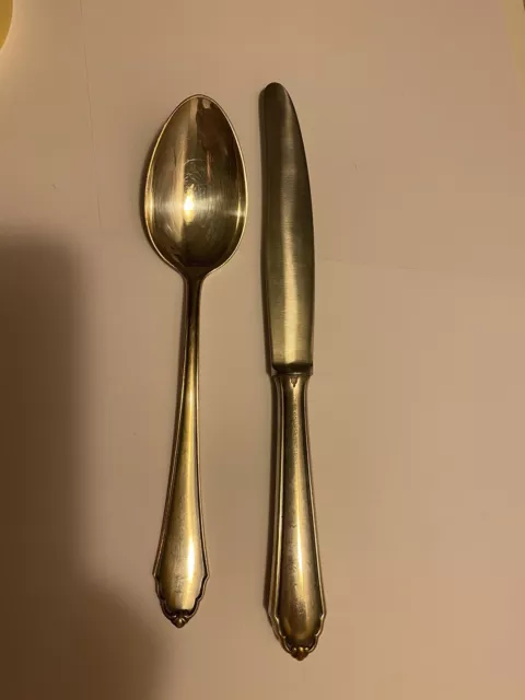 Besteck, Löffel, Gabel, BSF, 90 Versilbert