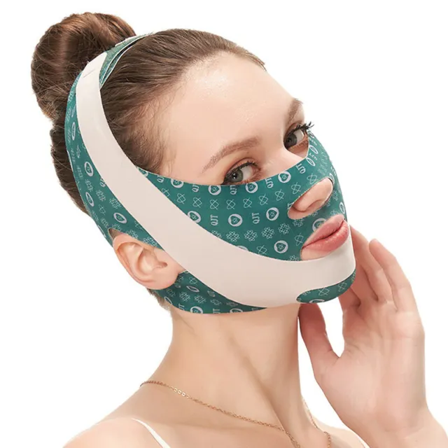 Cinturino fascia per guance dimagranti viso mento maschera 3D doppio mento riduttore forma a V Fa LM❤