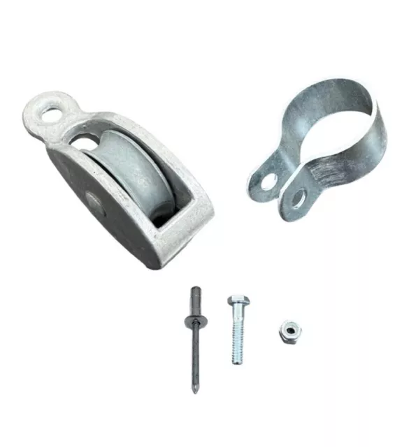 Universal Round Rung Extension Ladder Bracket and Pulley Kit