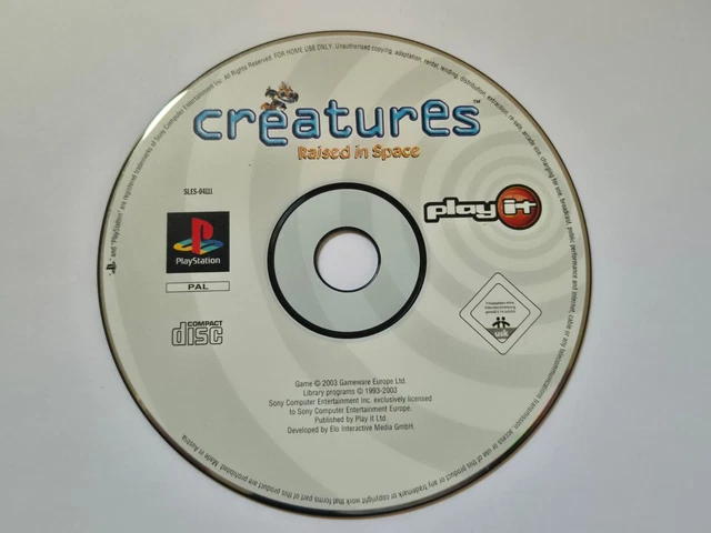 Jeu PS1 Creatures Raised In Space - Version FR, Très Bon état, Fonctionne Parfaitement