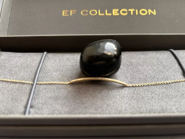 EF Collection 14K Yellow Gold Diamond Bar Bracelet 3