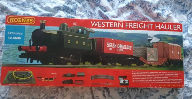 Hornby  R1205 western freight hauler electric train set HARDLY USED  Boxed