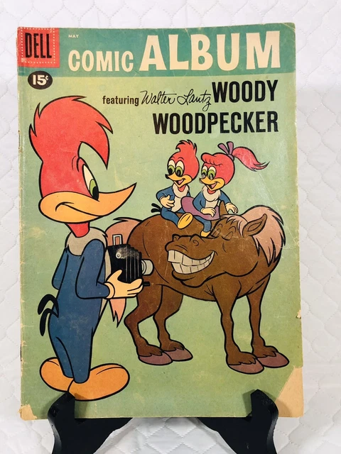 DELL * COMIC ALBUM WOODY WOODPECKER * Walter Lantz #13 1961 GD+ 🔥