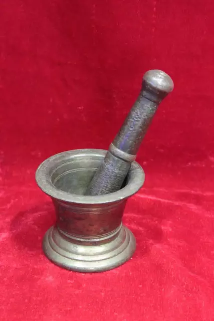 Solid Brass Indian Hand Grinder Vintage Old Antique Home Decor Collectible PX-43