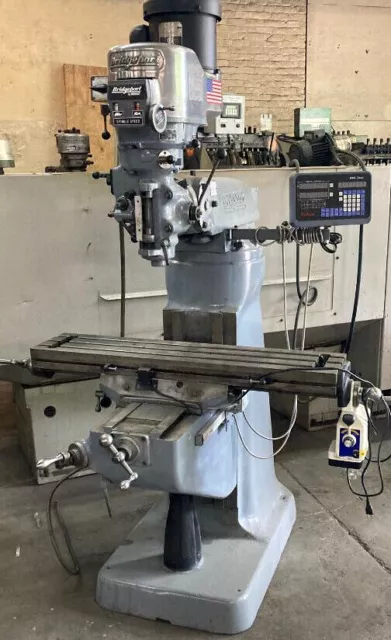 REFURBISHED Bridgeport Vertical Mill Milling Machine  R8 SPINDLE DRO POWER FEED