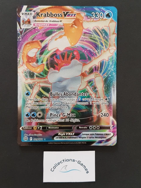CARTE POKEMON KRABBOSS 029/172 Vmax Epée et Bouclier 9 EB09 FR NEUF EUR 7,90 - FR